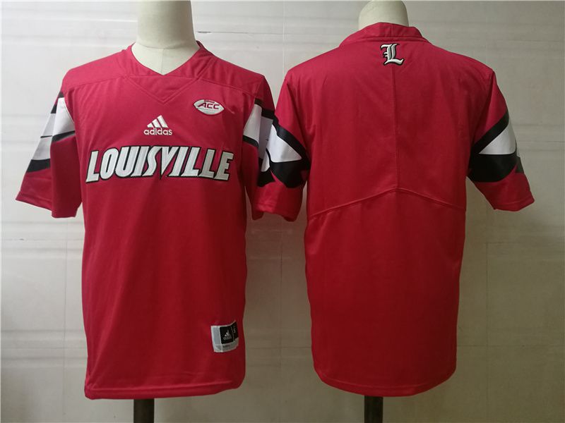 Men Louisville Cardinals Blank Red 2025 NCAA Jersey